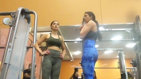 Hot Girls in Leggings at the Gym