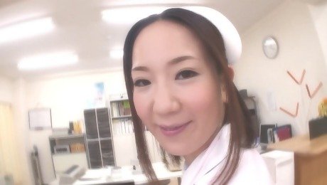 Beautiful Japanese nurse gets fucked hard by the doctor