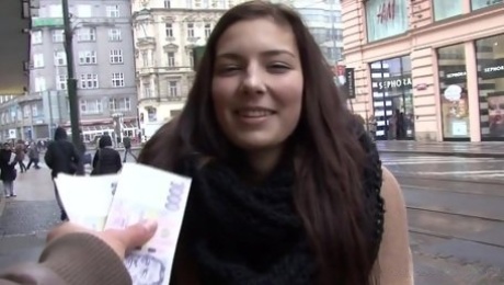 Czech amateur teen Katerina first porn video