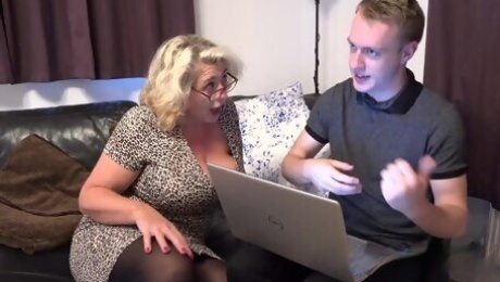 Granny Camilla Seduces The Computer Guy