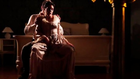 Video  Anna De Ville spreading her legs in a moody XXX scene